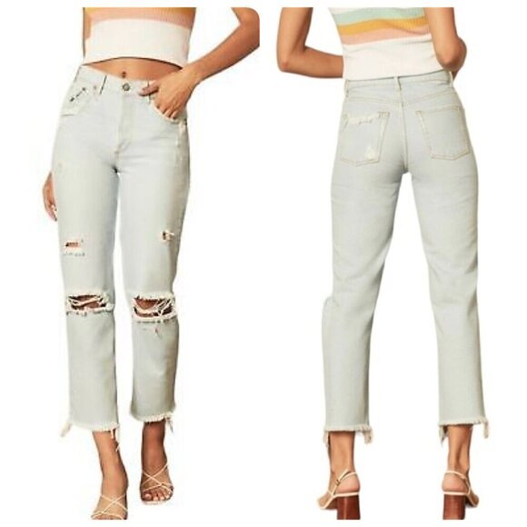 Boyish Denim - Boyish THE TOMMY High-Waisted Rigid Straight Jean Sz 26 in SPECTACULAR NOW